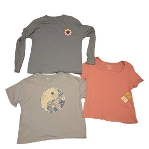 Girls Plus 20/2XL Shirt Bundle SO & Thereabouts 3 Tops NWT Included